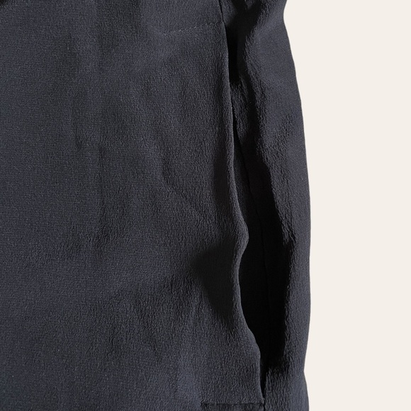 Madewell One Shoulder Ruffled LBD 100% Silk Black Mini Dress Size 00 - Picture 6 of 9